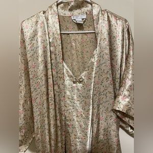 Vintage Morgan Taylor Intimates 2 piece night gown pajamas